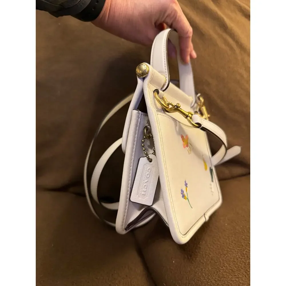 Coach Willis REISSUE Top Handle 18 with Garden Embroidery - Picture 3 of 7